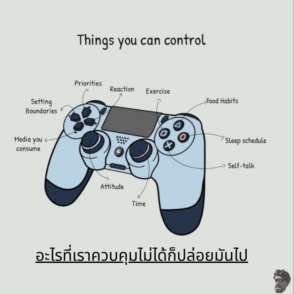 อะไรที่เราควบคุมไม่ได้ ก็ปล่อยมันไป กำหนดแนวทางชีวิตเราเหมือนใช้จอยเกมส์