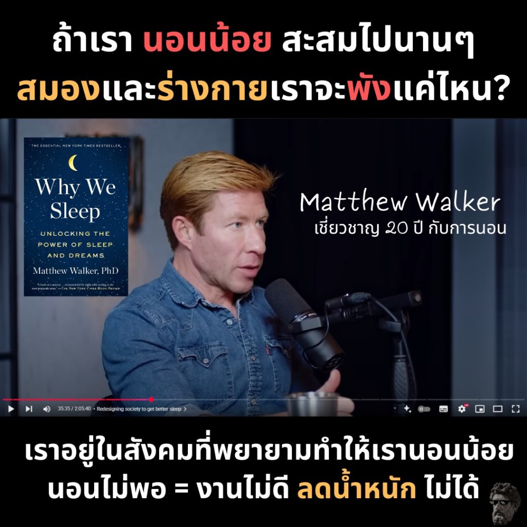 ถ้าเรา นอนน้อย สะสมไปนานๆ สมองและร่างกายจะพังแค่ไหน?