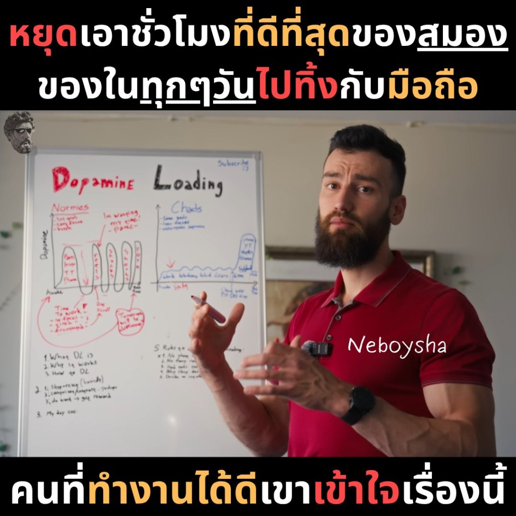 หยุดเอาชั่วโมงที่ดีที่สุดของสมอง ของในทุกๆวันไปทิ้งกับมือถือ