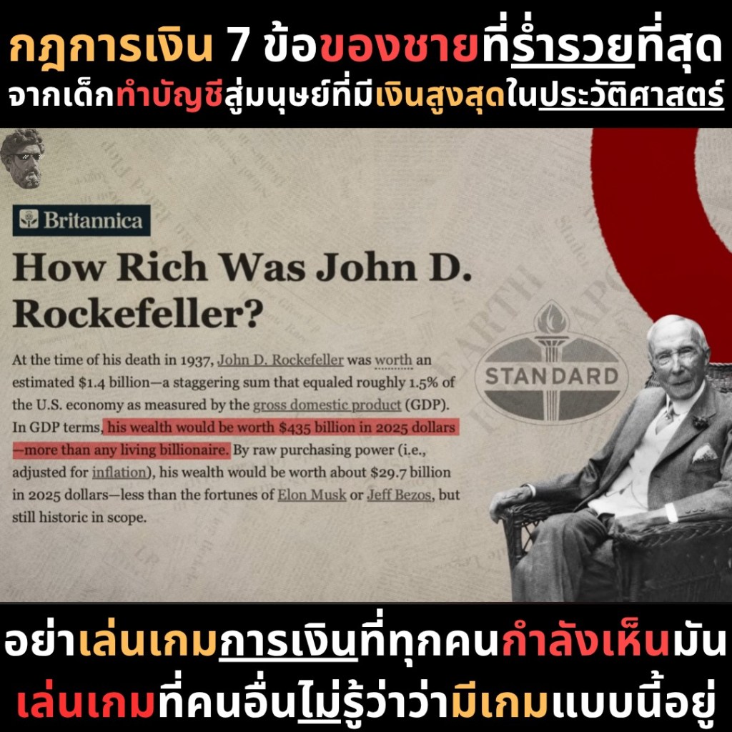 กฎการเงิน 7 ข้อของชายที่ร่ำรวยที่สุด จากเด็กทำบัญชีสู่มนุษย์ที่มีเงินสูงสุดในประวัติศาสตร์