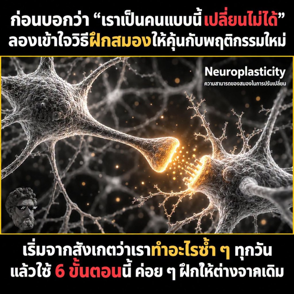 ก่อนบอกว่า “เราเป็นคนแบบนี้ เปลี่ยนไม่ได้ ” ลองเข้าใจวิธีฝึกสมองให้คุ้นกับพฤติกรรมใหม่